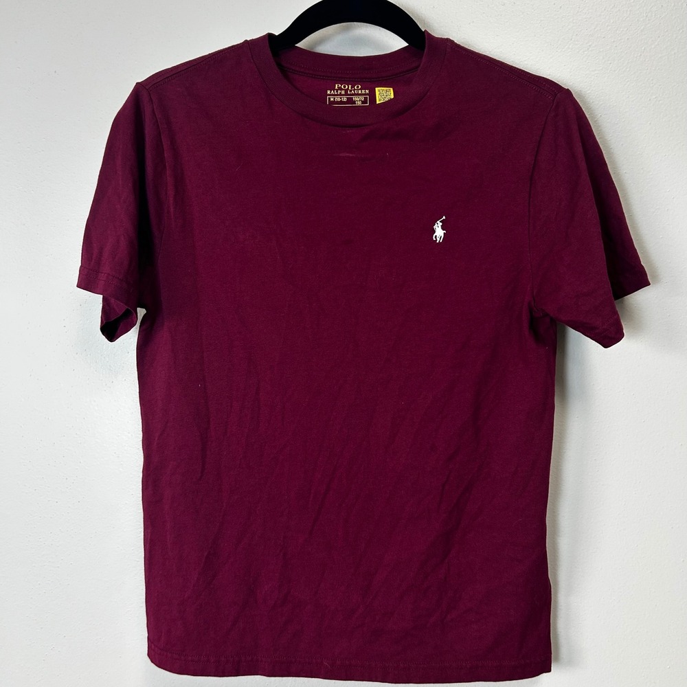Polo Raulph Lauren medium 10-12 boys maroon tee